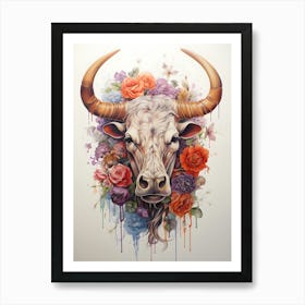 Bull Head 1 Art Print