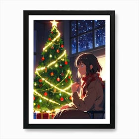 Christmas Tree Art Art Print