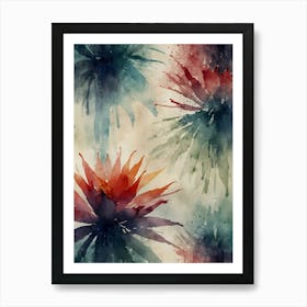 Watercolor Flowers 45 Art Print