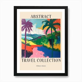 Abstract Travel Collection Poster Solomon Islands 1 Art Print