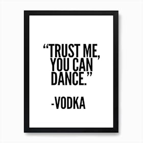 Vodka Art Print