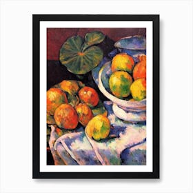 Lotus Root Cezanne Style vegetable Art Print