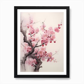 Cherry Blossom Painting 9 Art Print