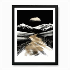 Road To The Moon Art Print