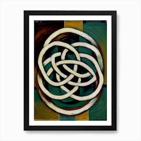 Celtic Knot Symbol Abstract Painting Art Print