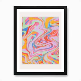 Psychedelic Swirls Art Print