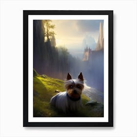 Yorkshire Terrier in Meadow  Art Print