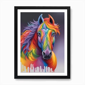 Rainbow Horse 29 Art Print