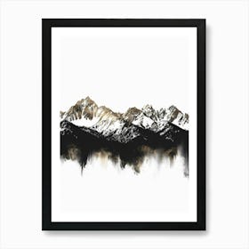 Mountain Range Canvas Print 2 Art Print