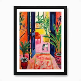 Cat In The Doorway Art Print