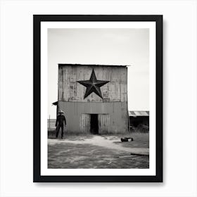 Texas, Usa, Black And White Analogue Photograph 3 Art Print