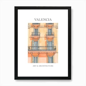 Valencia Travel And Architecture Poster 1 Art Print