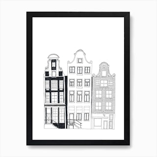 City Lights   Amsterdam Art Print