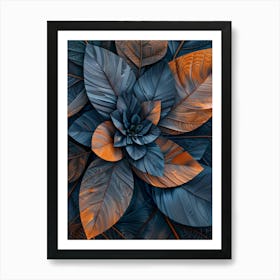 Abstract Leaves 24 Art Print