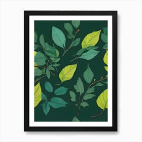 Leaf Set Art Print