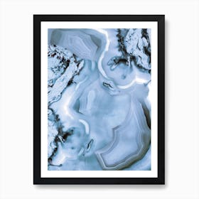 Light Blu Gemstone Art Print
