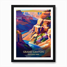 Grand Canyon National Park Travel Poster Matisse Style 3 Art Print