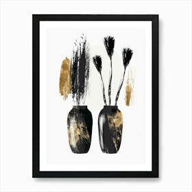 Gold And Black Canvas Print 18 Art Print