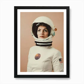Astronaut In Space woman Art Print
