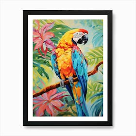 Spectrum in Flight: Macaw Jungle Bird Decor Art Print