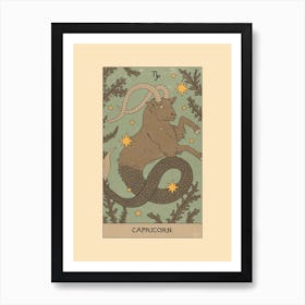 Capricorn Tarot Art Print