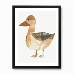 Charming Nursery Kids Animals Duck 3 Art Print