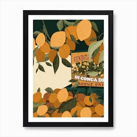 Amalfi Lemons Art Print