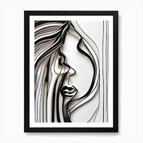 Woman'S Face 3 Art Print