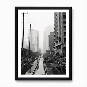 Jakarta, Indonesia, Black And White Old Photo 2 Art Print