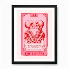 The Lovers Tarot Art Print