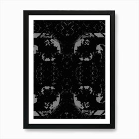 Abstract Black And White Painting Art Print