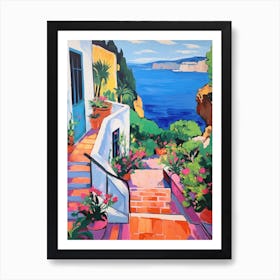 Capri Italy 4 Fauvist Painting Art Print