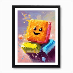 Scrub Daddy Sponge Oil Painting 2 Art Print