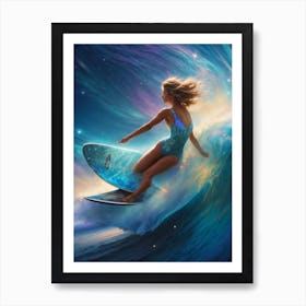 Surfer Girl Art Print