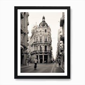 Valencia, Spain, Black And White Analogue Photography 3 Art Print