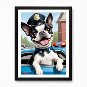 Police Dog-Reimagined 6 Art Print