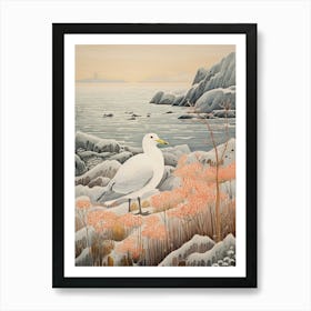 Winter Bird Painting Albatross 1 Art Print