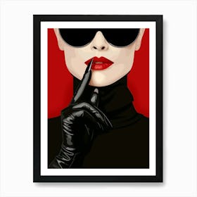 Lady In Black Art Print