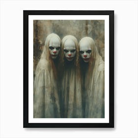 Ghost Clowns Art Print