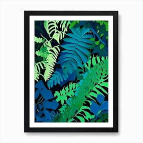 Delta Maidenhair Fern Vibrant Art Print