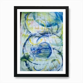 Blu dancing! Art Print