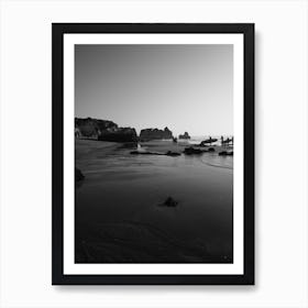 Morning Surfers Art Print