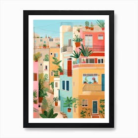 Tel Aviv Israel 4 Illustration Art Print