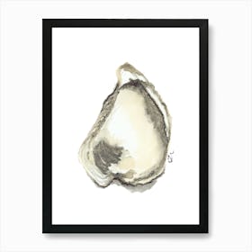 Oyster Shell in ecru Art Print