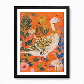 Spring Birds Goose 2 Art Print
