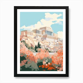 The Acropolis Museum   Athens, Greece   Cute Botanical Illustration Travel 0 Art Print