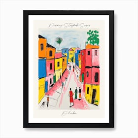 Poster Of Dhaka, Dreamy Storybook Illustration 2 Art Print