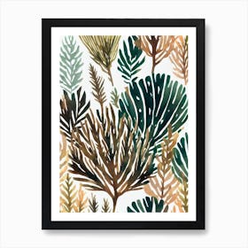 Acropora Horrida Vintage Graphic Watercolour Art Print