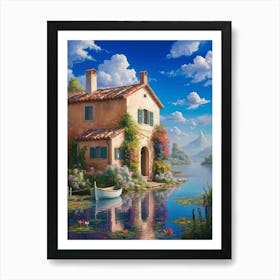 House By The Lake 3 Art Print