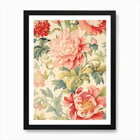 Floral Wallpaper 70 Art Print